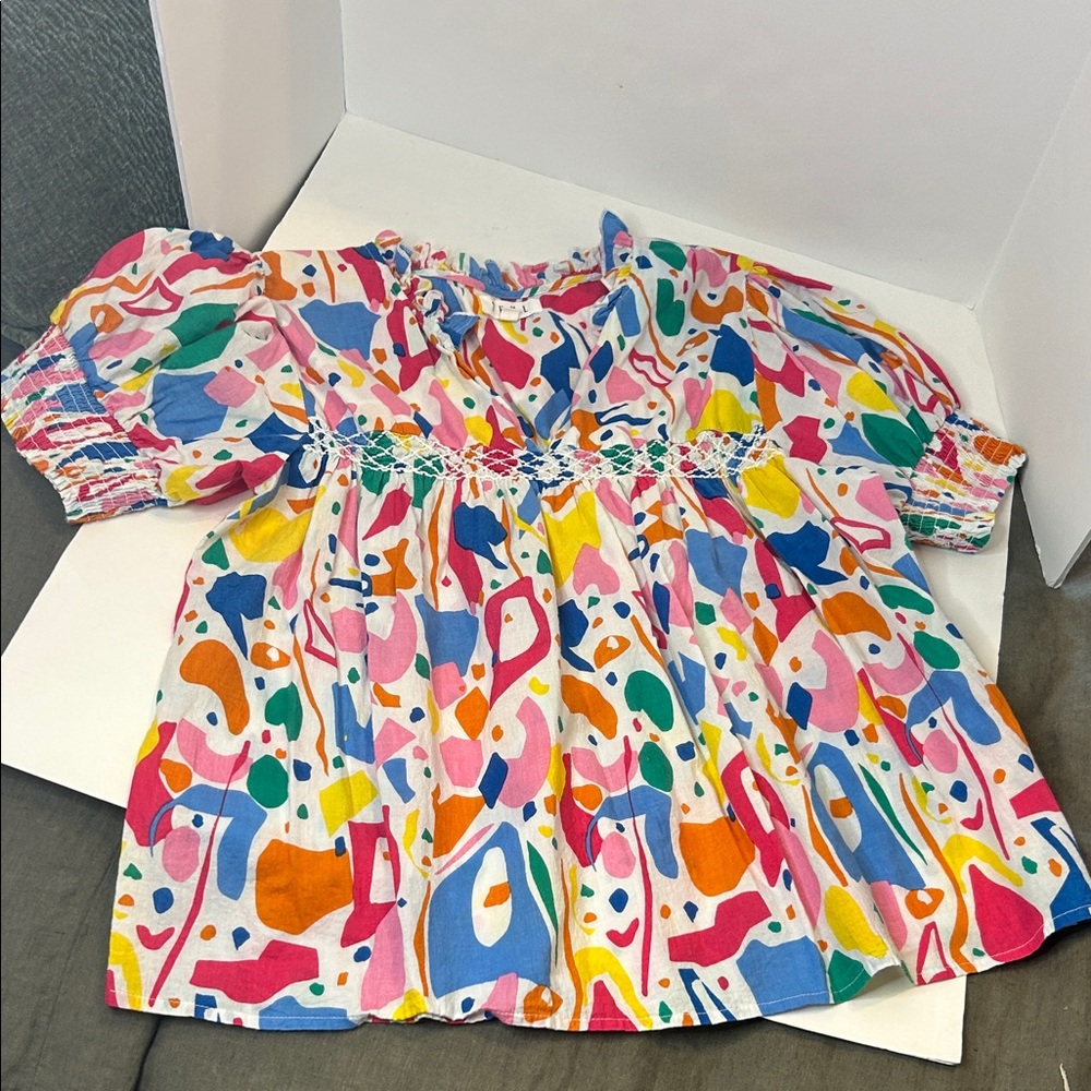 THML multi Colorful Cotton womens Top